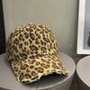 Retro Leopard Print Baseball Cap, American Men's and Women's Sun Protection Color Blocked Duck Tongue Hat, Adjustable Style