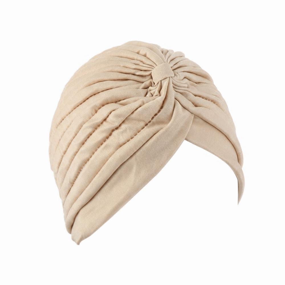 New Style Head Cover Hat Hair Loss Chemo Cap Ladies Head Wrap Muslim Hat Stretchy Turban