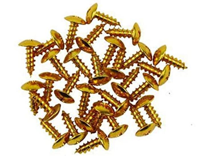 SakaSK Aluminum Tapping Screw x General Purpose Dress Up Custom Homemade Lightweight of (M5 16mm) (Set 1000, Gold)