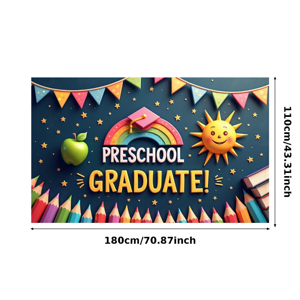 Graduation Decoration Star Pattern Preschool Graduate Graduation Banner Decoration Graduation Theme For Educational Events