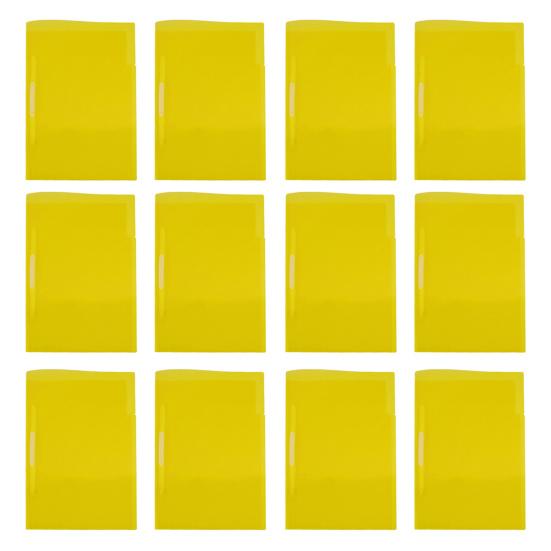 12 Pcs Plastic File Folders Clear Document Organizer with Clip Paper Folders Pockets for Office School Supplies