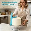 PP Cake Leveler Smoother With Adjustable Height,Fondant Plastic Scraper,Smoothing Tool For Smoothing The Edges Plastic Scraper T