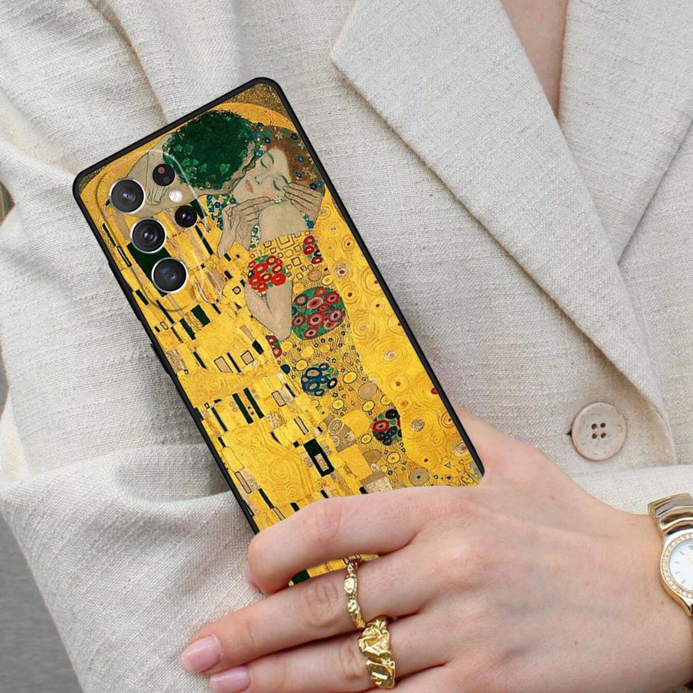Gustav Klimt SOFT Cell Phone Case for Samsung Galaxy S26 Ultra S25 S24 S23 S22 S21 S20 Note10 Cover