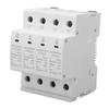 385V AC Surge Protective Device 4P 35mm Rail Mount Arrester Overvoltage Protector for Home Use