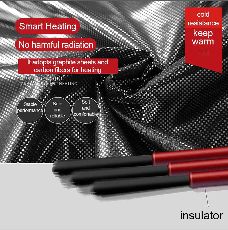 Unisex Plus Size Cotton Heated Vest with Rechargeable Smart Temperature Control