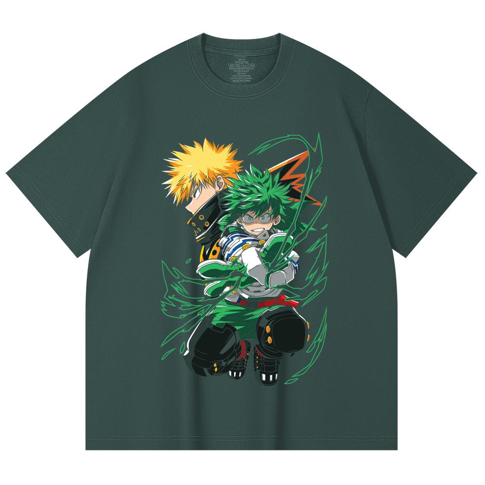 230 Gsm 100% Cotton My Hero Academia V21 Print Unisex Heavy Cotton T Shirt