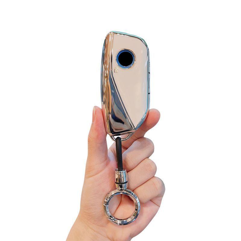 TPU Car Key Case Remote Cover Shell Holder Housing Bag Fob For BMW New 530Li I5 iX1 X1 X5 840I 740Li iX I7 X6 X7 5 7 Series 2025