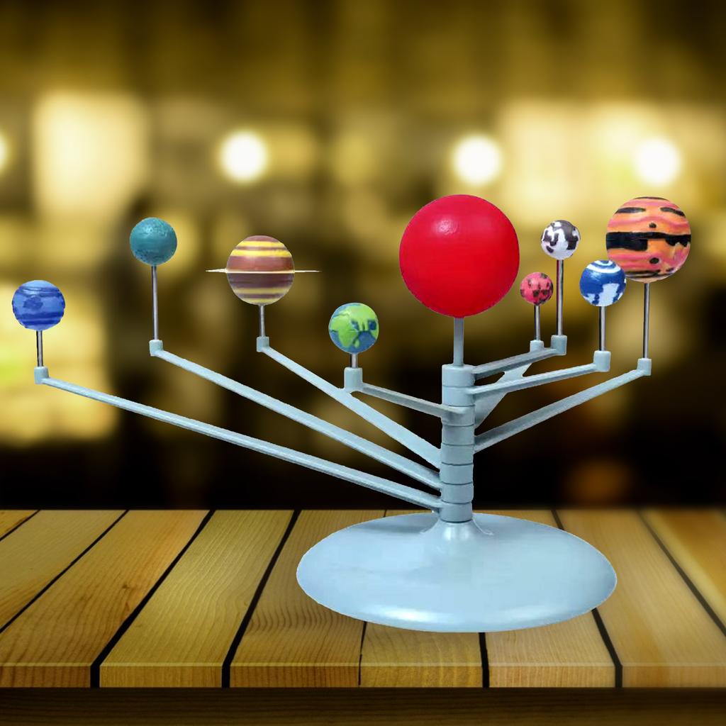 Planetarium Układu Słonecznego DIY Nauka Astronomia Model Planety Świecący w Ciemności Zabawka Edukacyjna STEM