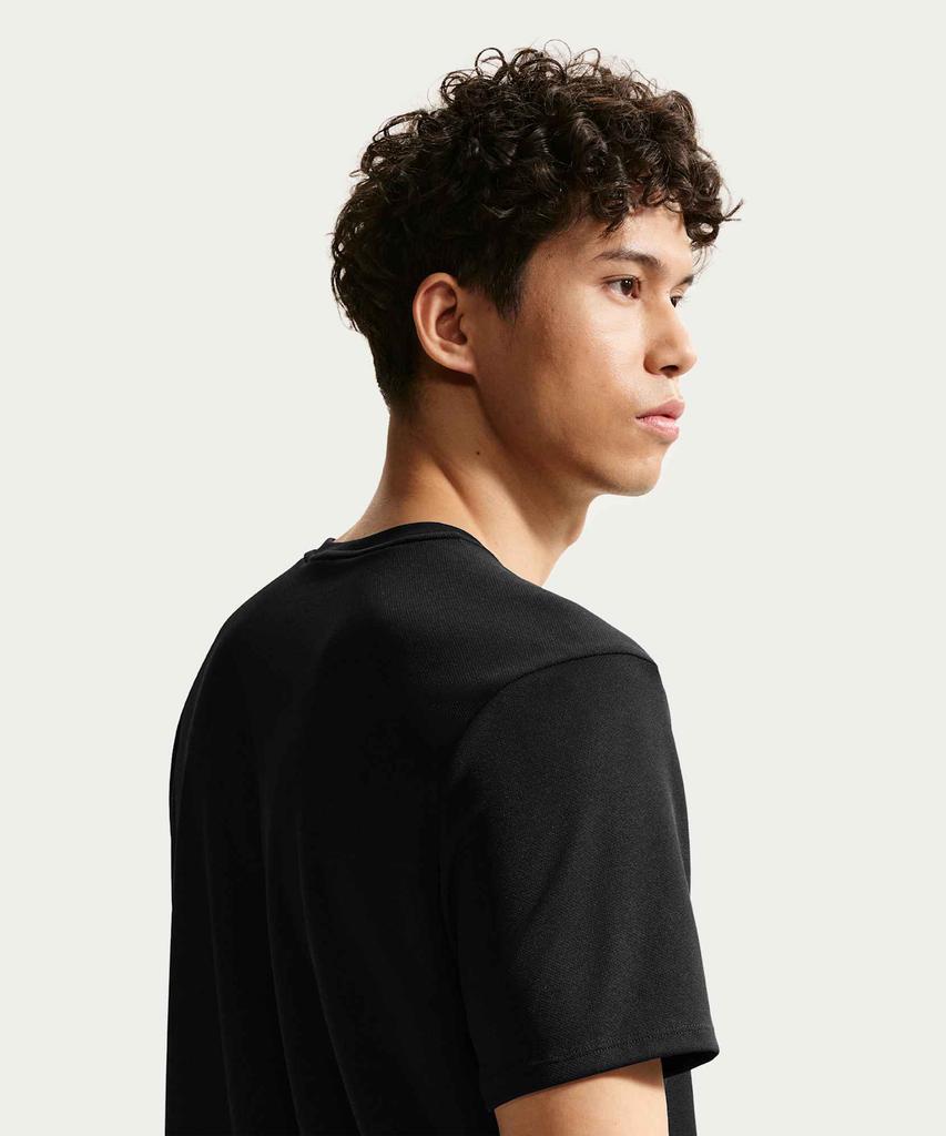 Nike Miler Dry-Fit Uv Protection Short Sleeve Running Top M - Black / If2083-010