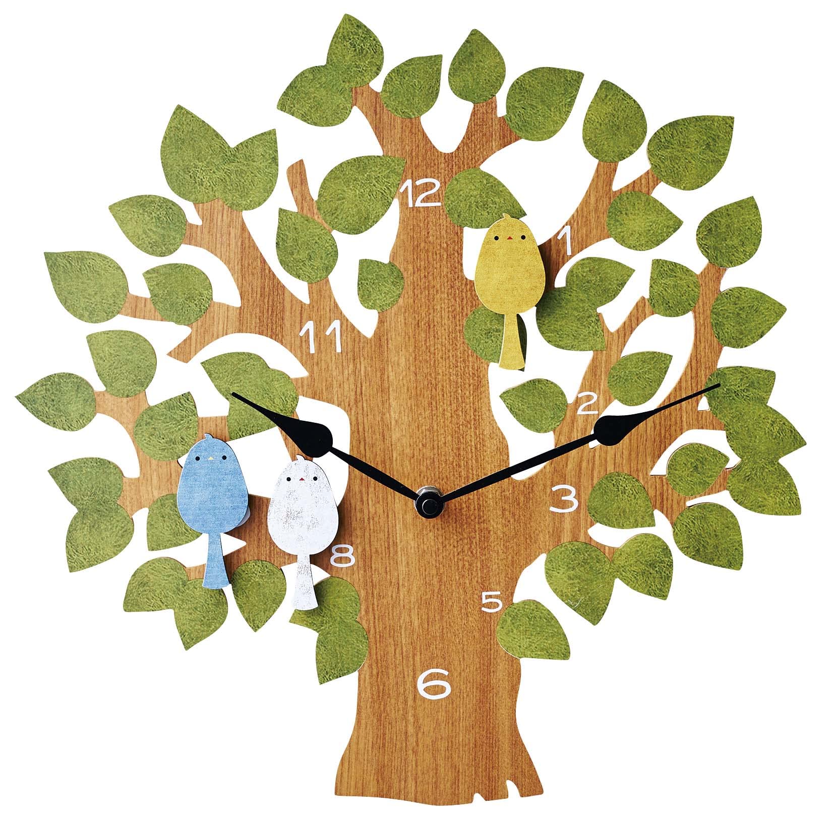 

Interform Настенные часы Маятниковые часы Птица Туруру Дерево Шаговый механизм с маятником CL-9891GN
