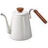 HARIO Bona Enamel Drip Kettle, 800ml, Induction Compatible, BDK-80-W