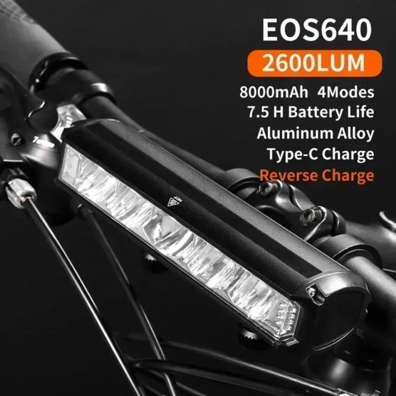 Cycling Flashlight High Bright Bicycle Headlight 8000 MAh Road Mountain Bike Front Light Bicycle Handlebar Headlamp MTB Lantern