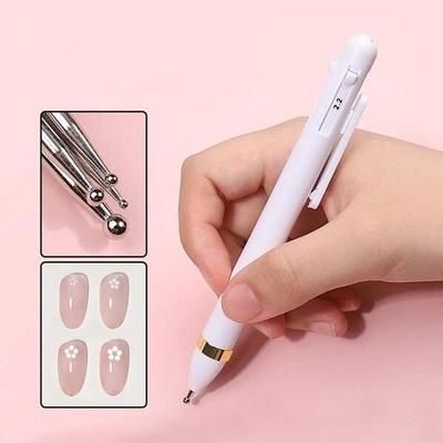 Altipia Nail Art Στυλό 4 σε 1 με Τούλιπες 4in1 Στυλό Πολλαπλών Τουλιπών Εργαλείο Τούλιπας