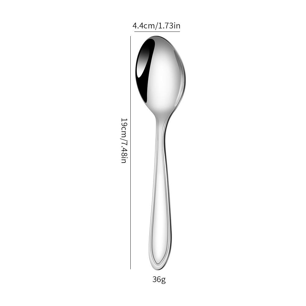 Crimping handle Stainless steel knife fork spoon Western tableware Suitable for kitchen and dining room
