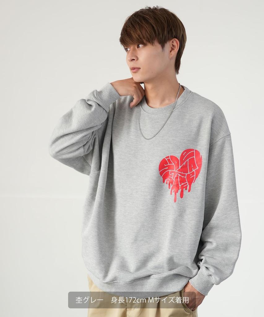 [VERBESSERT] [SIDEWAYSTANCE] Drip Logo Herz Fleece Sweatshirt