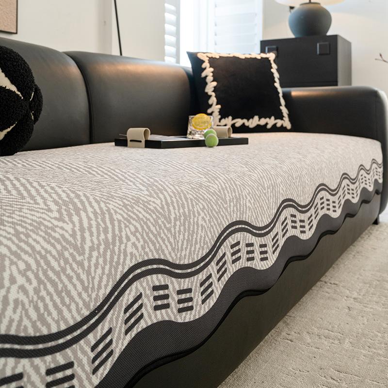 

Summer ice silk special-shaped sofa cushion 2025 new irregular leather sofa mat seat cushion non-slip straight cover cloth towel 70*70cm