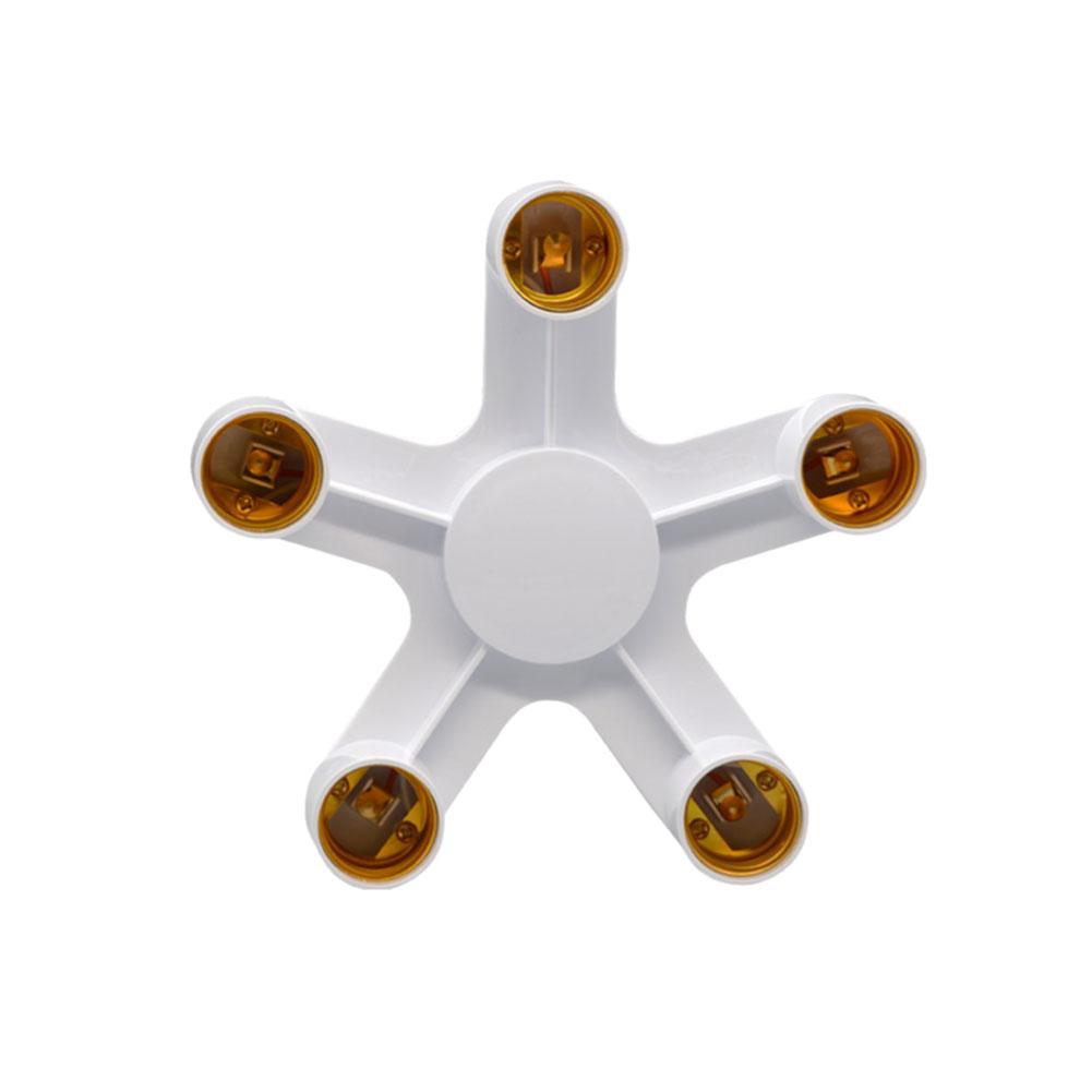 E27 Base Socket Distributor Adapter E27 To E27 European Style LED Bulb Lamp Socket 4 In 1/5 In 1/6 In 1 LED Socket Adapter