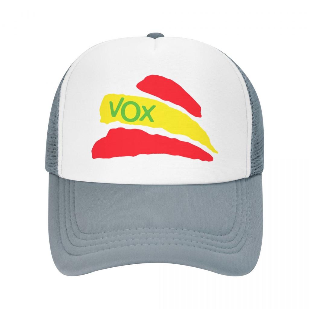 Vox Kšiltovka Trucker s španělskou vlajkou Outdoorová Dámská Unisexová Nastavitelná Španělsko Politická strana Baseballová čepice Letní klobouky Baseballová čepice