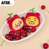 KAKAO FRIENDS Ryan Lion Fruit Plush Handheld Mirror & Bag Charm Keychain