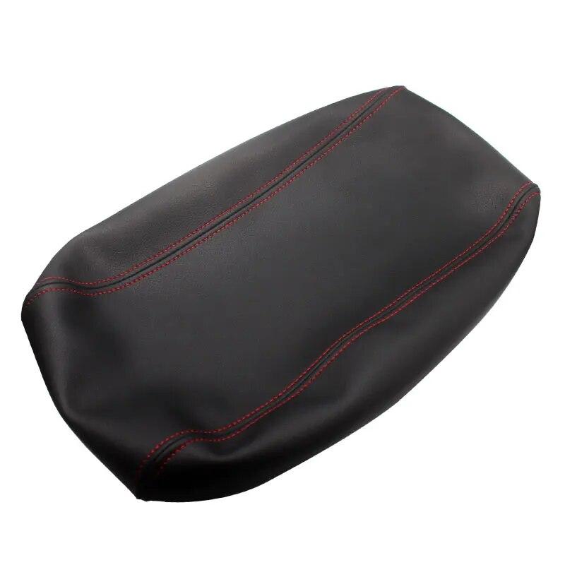 Soft Leather Armrest Cover For Jeep Grand Cherokee 2011 -  Car-styling Center Control Armrest Box Skin Cover Sticker Trim