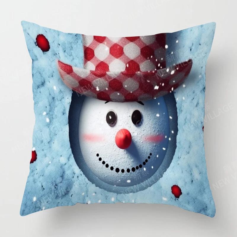 Dekoratives Kissen Wohnzimmer Deko Überwurf Kissenbezug 40*40 40X40Cm 60X60Cm 45X45Cm 50X50Cm Pflanze Winter Frohe Weihnachten