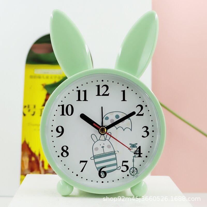 Alarm Clock Student Children Simple Stylish Silent Bedside Bedroom Wake Up Clock Cute Cartoon Clock Desk Gift