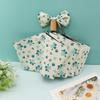 New Style Automatic Sunshade Umbrella with Fresh Floral Design, Suitable for Both Sunny and Rainy Weather, Compact and Portable Sun Protection