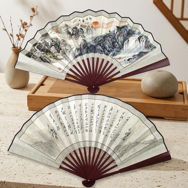 8" & 10" Blank Silk Students' Calligraphy and DIY Folding Fans