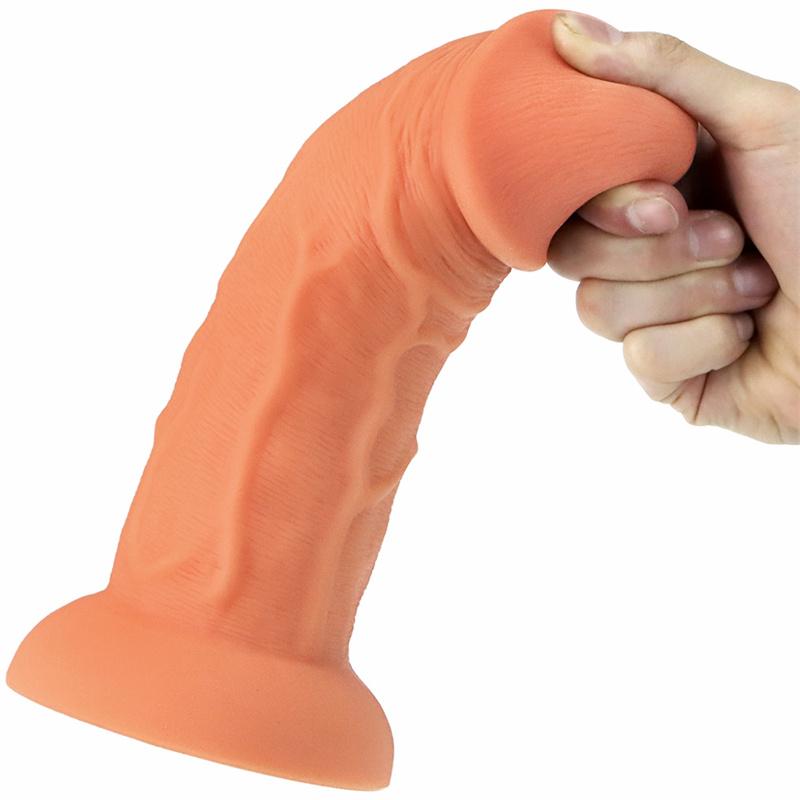 Female Silicone 6.5cm Egg-free Stubby Giant Cock Big Male Simulation Penis Penis Super Large Vagina Props