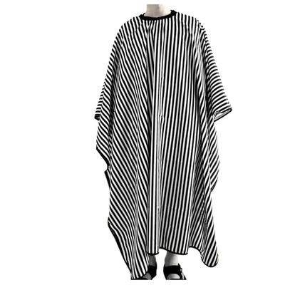 2025 Nová bytová dekorace Nastavitelný černobílý pruhovaný kadeřnický plášť na stříhání vlasů Kadeřnická pelerína Bez rukávů Kadeřnický doplněk