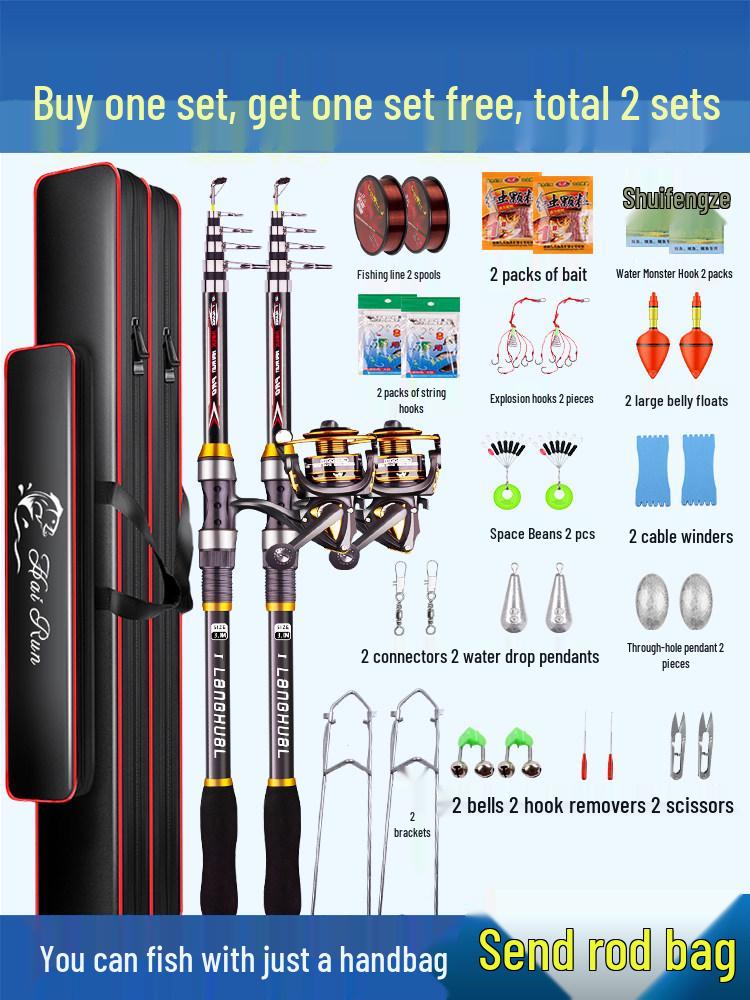 Special Offer: Long Cast Sea Fishing Rod Set with Accessories