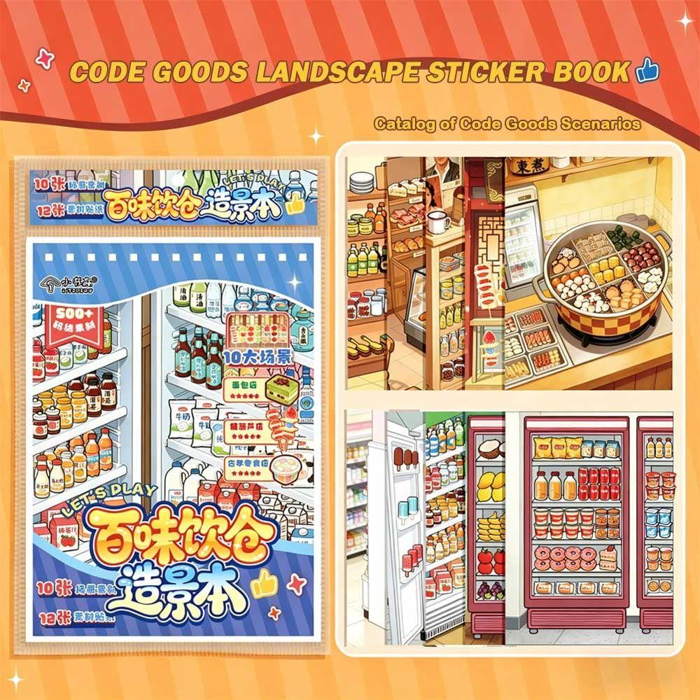Product Landscape Landscape Stickers Small Book DIY Stickers  Decompression Activity
