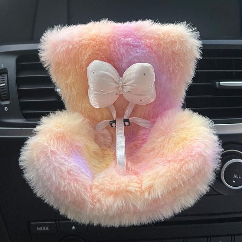 

Сиденье Лабубу Пух Игрушка для машины умеренность Подходит для Лабубу 2.0 Аромат Декор bowknot