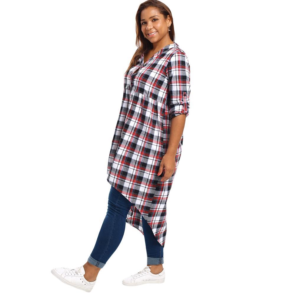 longline check shirt womens