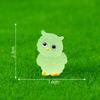 30Pcs Luminous Mini Owl Micro Ornaments Glow-In-The-Dark Animal Figurine Plants Potted Decoration Micro Landscape Accessories