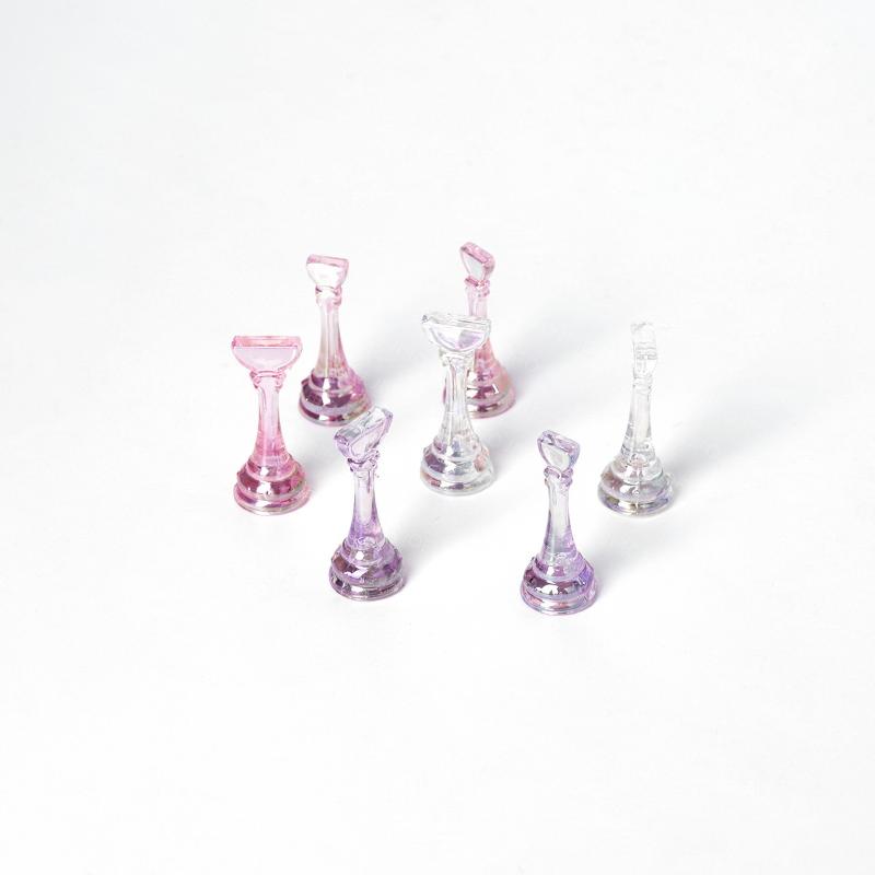 Non-Magnetic Nail Stand For Press On Nails Display Acrylic Nail Tips Practice Holder Reusable Nail Stand For Beginners Diy Salon