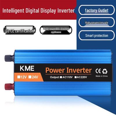 Intelligens Autós Napelemes Inverter 12V/24V - 220V Átalakító