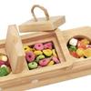 2 Stück Holz Hamster Beschäftigungsspielzeug Kleintier Kauspielzeug Interaktives Haustier Versteckter Leckerli-Halter Schnüffel- und Snackspielzeug für Meerschweinchen Kaninchen Futtersuche