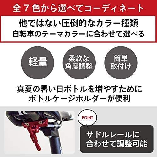 GORIX Saddle Bottle Cage System Bottle Holder GX-SDLBC (Matte Black)