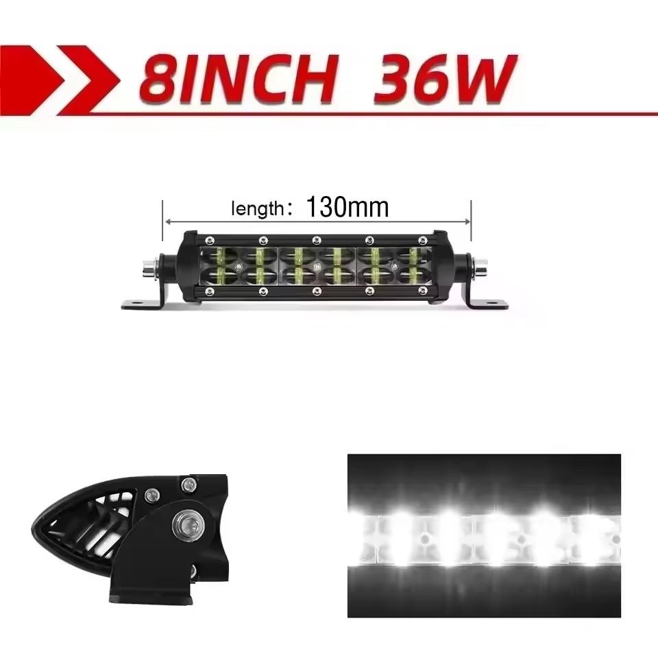 2-Rows 6D led light bar 14inch 20inch Spot Flood Combo Beam led bar For SUV 4X4 OffRoad LED Work Light 12V 24V Auto Driving Lamp