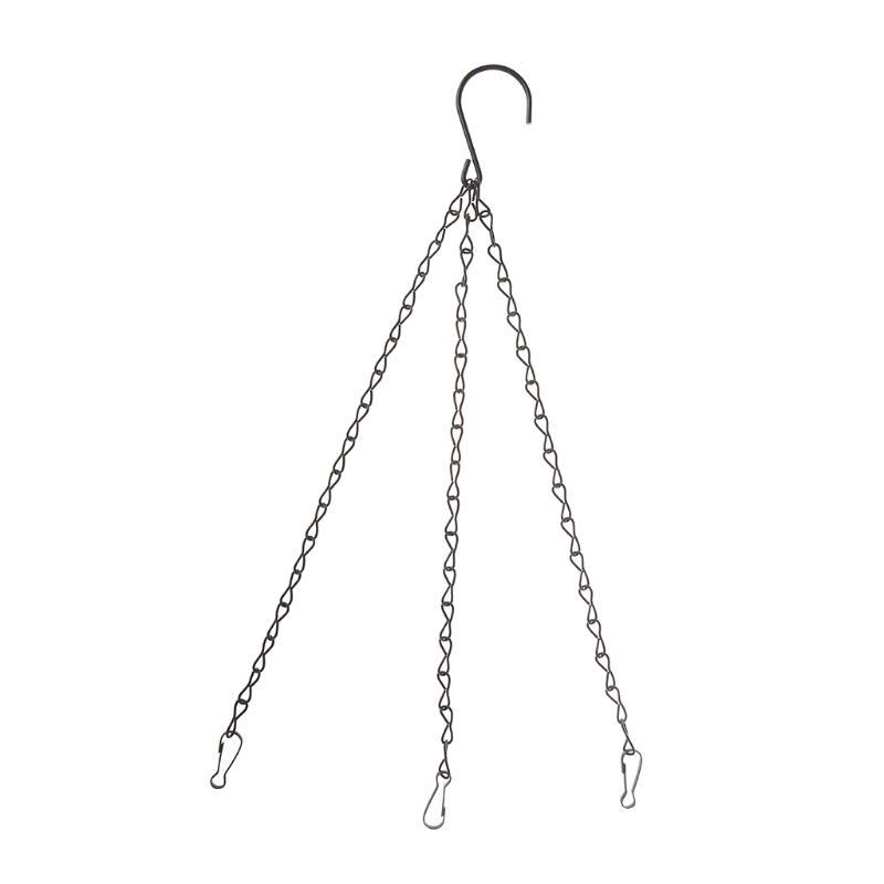  3 Point Flower Pot Planter Chain Garden Basket Iron Garden Potted Plants
