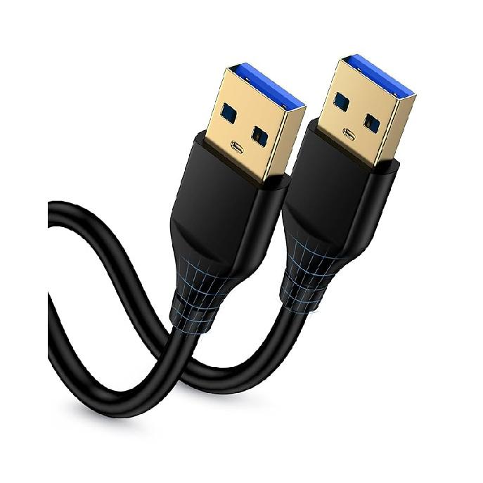 USB to USB Cable 6ft, Male to Male USB A To USB A Cable for WD Hard Drives, PC, Mac, Laptop, PS4, Xbox - USB 2.0 Type A Impresora Long Usba to Usba 6FT