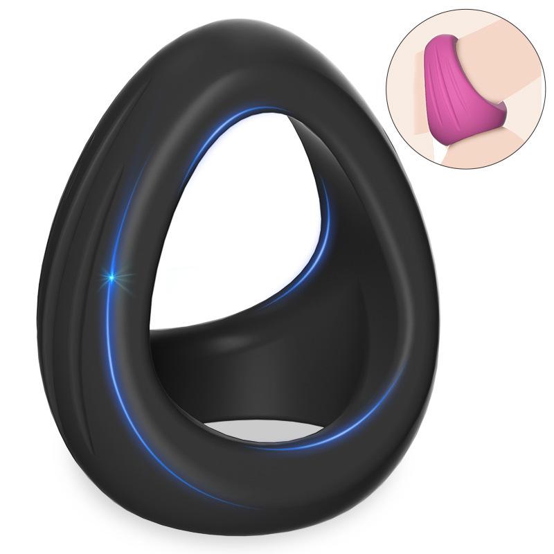 HA-831 Triple Sperm and Egg Ring: Soft Silicone Delay Penis Ring for Men