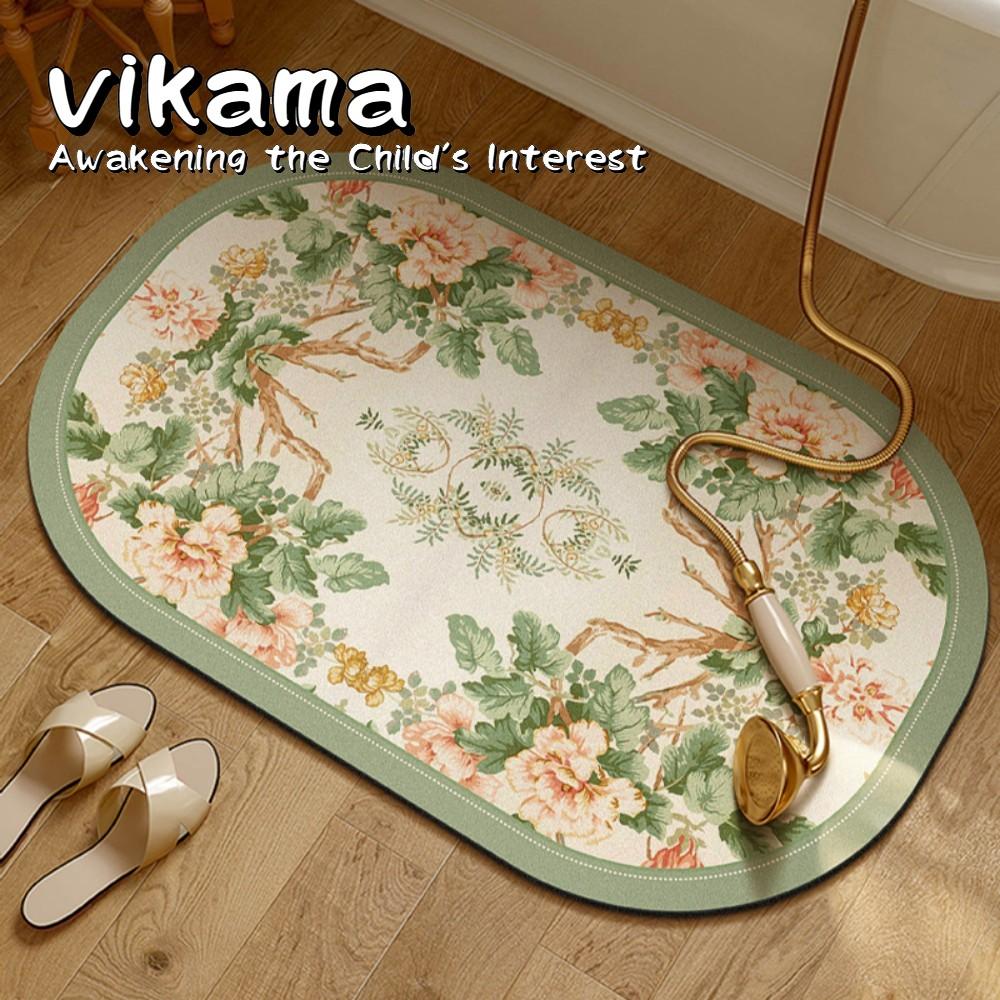 Badrumsmatta Halkfri Superabsorberande Snabbtorkande Dörrmatta Lätt att Rengöra Hemmatta för Badrumsentréer kök