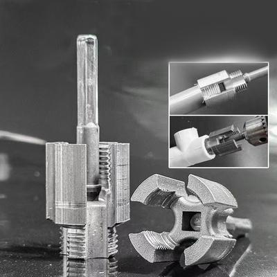 2 Piece Integrated Internal External Pipe Threading Tool Set for 1/2" and 3/4" PPR Pipes with Hex Shank Design
