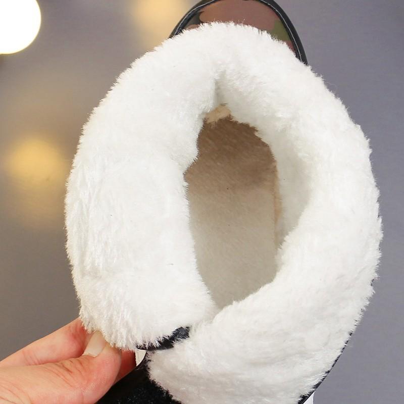 New 2025 winter velvet warm boys and girls snow boots cotton shoes fashion boots classmates