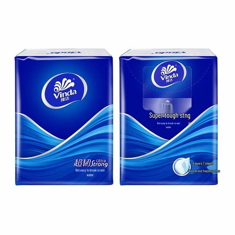 Vinda Ultra-Tough 4-Ply Mini Pocket Tissues, 24 Packs