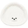 Cute Dish Cake with Bichon Frise Animal Perfect for and 20 X 18 X 3 Cm Plate/Plate Die-Cut Design, Birthdays, Dogs, Year-End Parties, White,