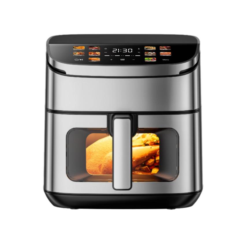 2026 Advanced 4L/6L/8L Air Fryer with Top and Bottom Heating, Large Color Screen