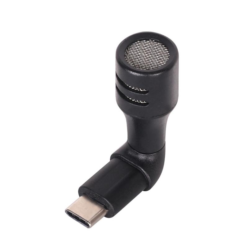 Portable Video Microphone Mic Type-c/3.5mm Plug Active Noise Reduction Outdoor Video Shooting for Ideal for Conference